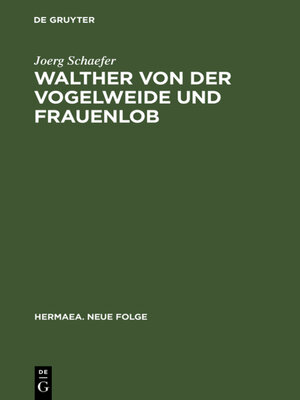 cover image of Walther von der Vogelweide und Frauenlob